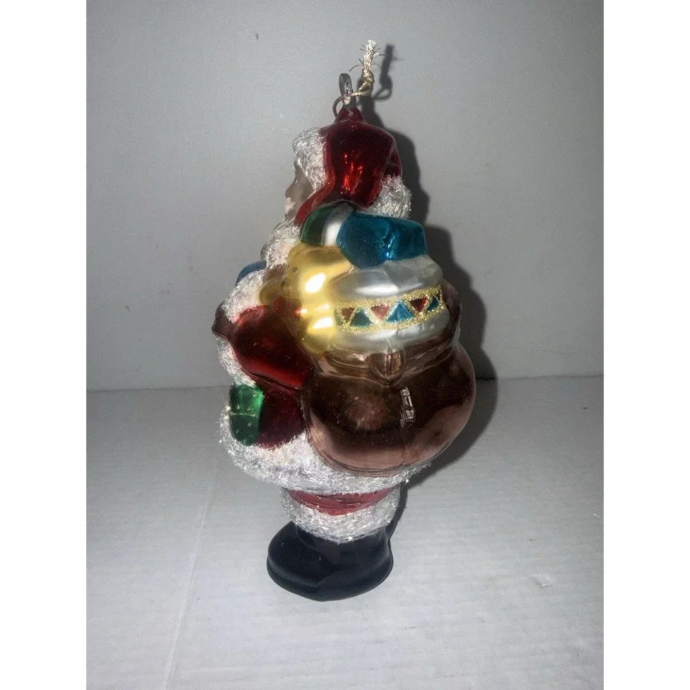 Christopher‎ Radko Hand Blown Glass Santa Christmas Ornament 11 Inches Large